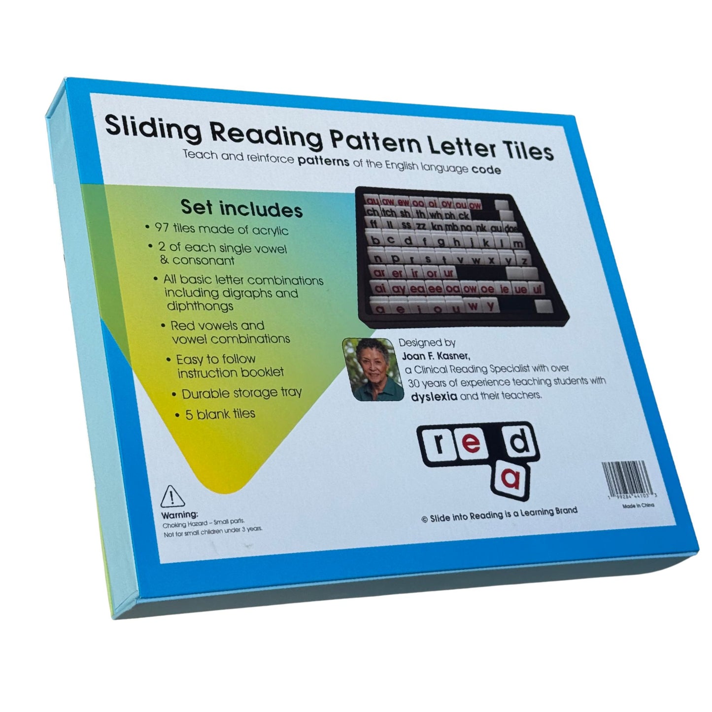 Sliding Reading Pattern Letter Tiles