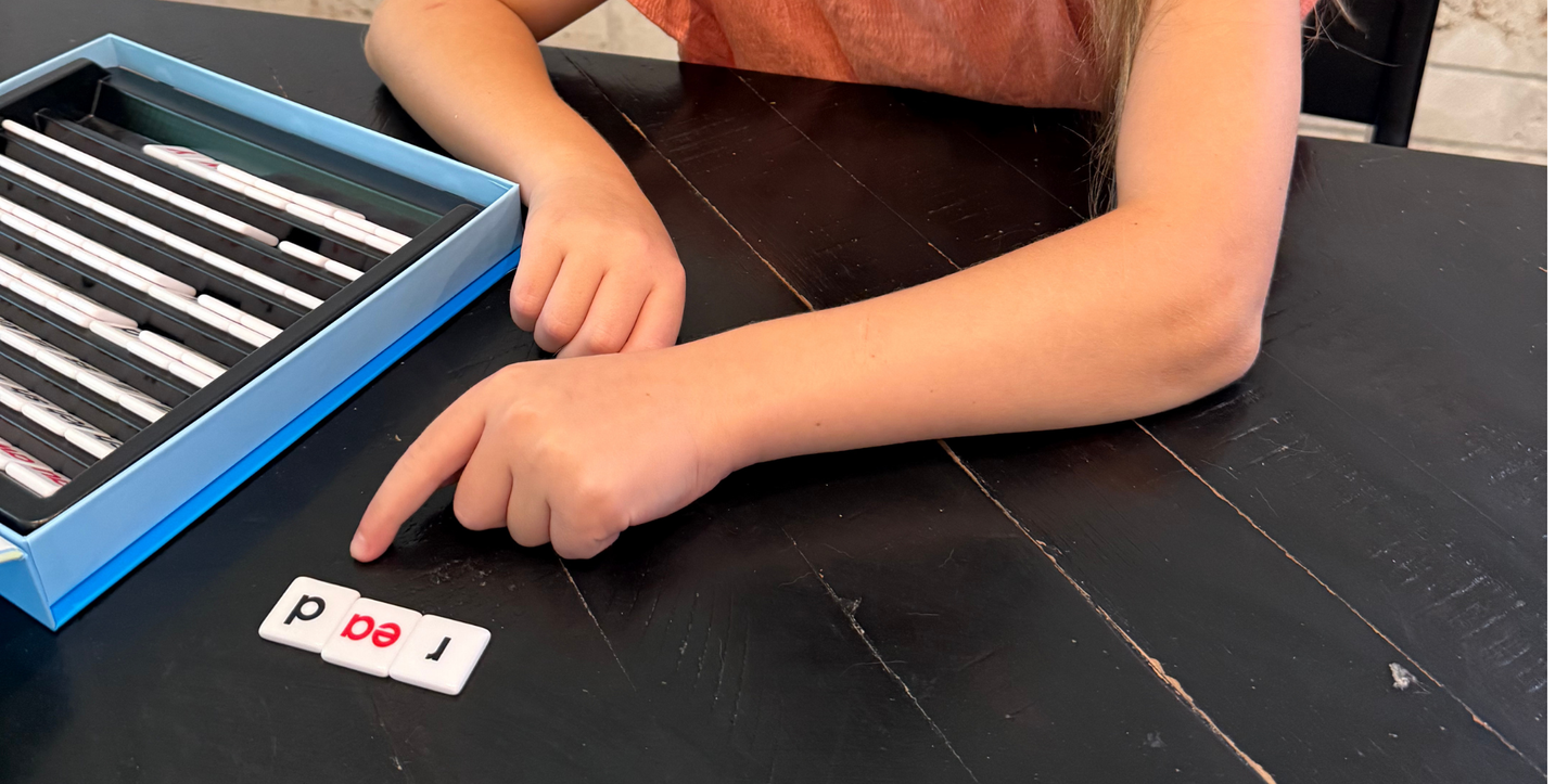 Sliding Reading Pattern Letter Tiles