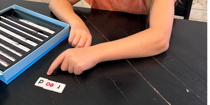 Sliding Reading Pattern Letter Tiles