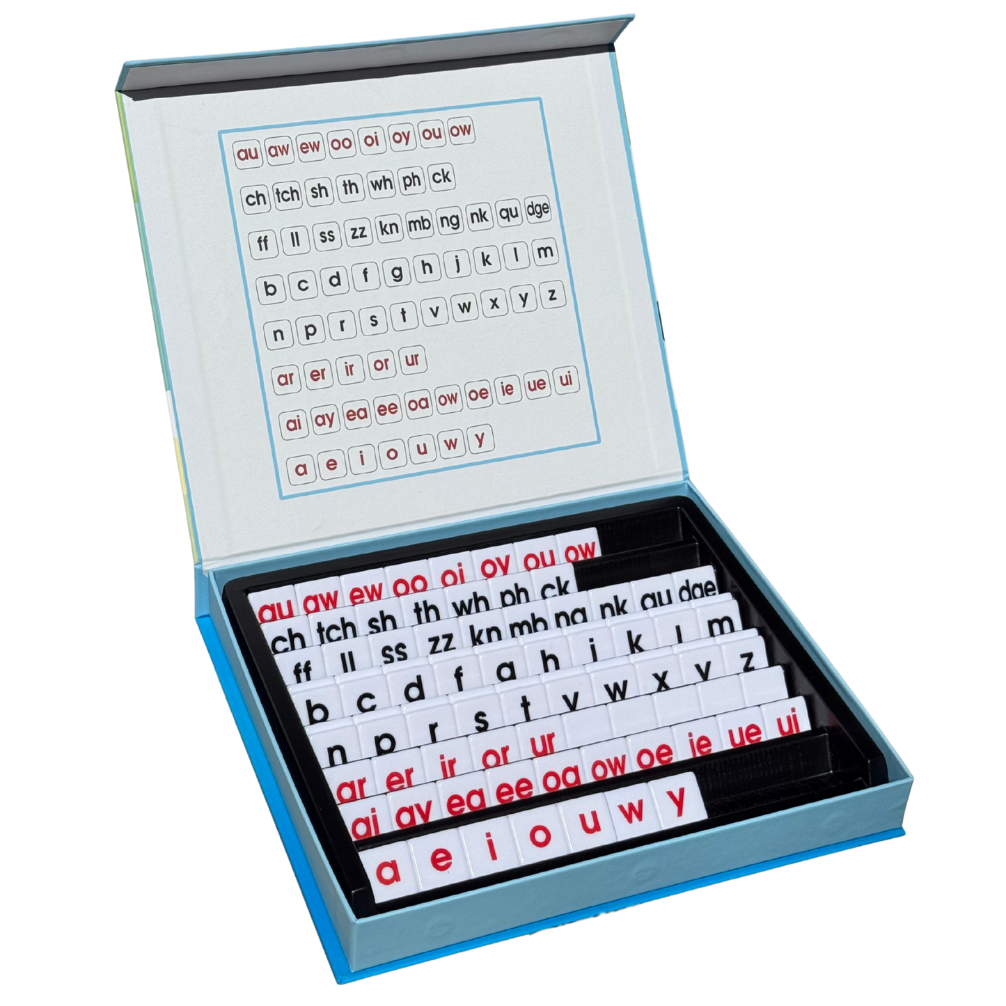 Sliding Reading Pattern Letter Tiles